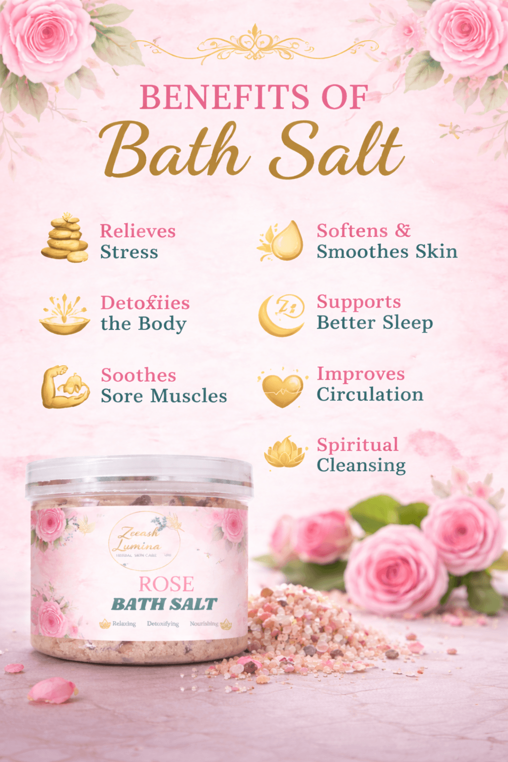 Rose Bath Salt - Image 2